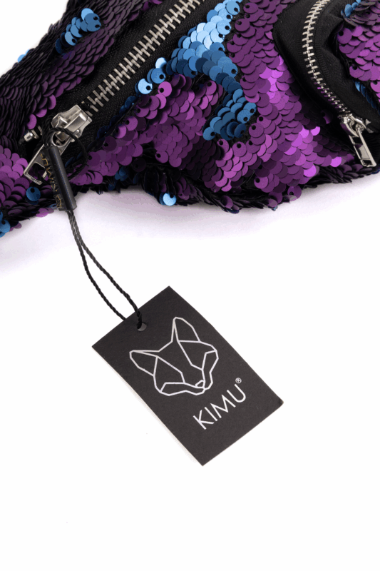 Heuptas Pailletten Voorvak Blauw Paars Sequin Glitter 3