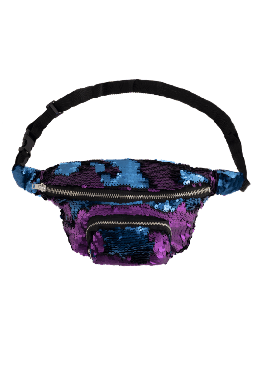 Heuptas Pailletten Voorvak Blauw Paars Sequin Glitter