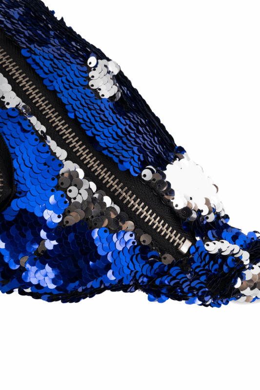 Heuptas Pailletten Voorvak Blauw Zilver Sequin Glitter 2