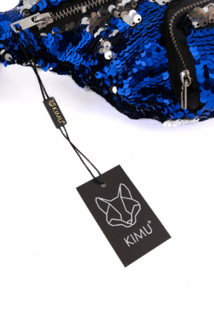 Heuptas Pailletten Voorvak Blauw Zilver Sequin Glitter 3