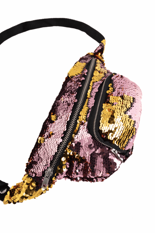 Heuptas Pailletten Voorvak Roze Goud Sequin Glitter 1