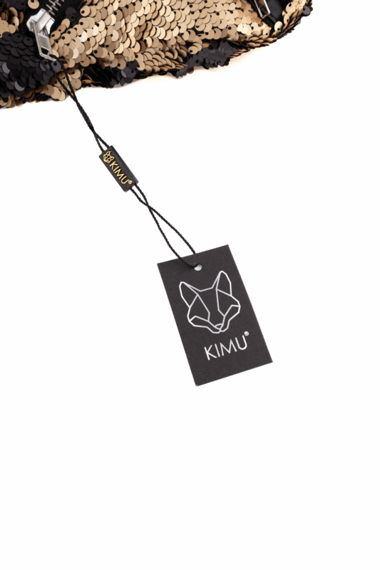 Heuptas Pailletten Voorvak Zwart Goud Sequin Glitter 4