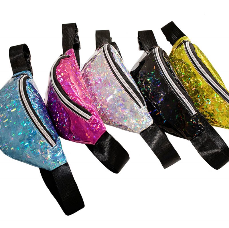 Heuptasje holografisch glitter heuptas