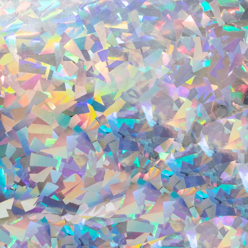 Heuptasje holografisch zilver glitter heuptas