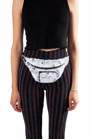 Heuptasje omkeerbare pailletten wit zilver sequin 4