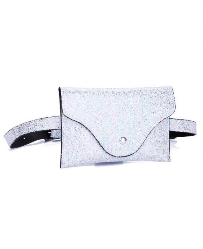 Heuptasje wit parelmoer fanny pack heuptas