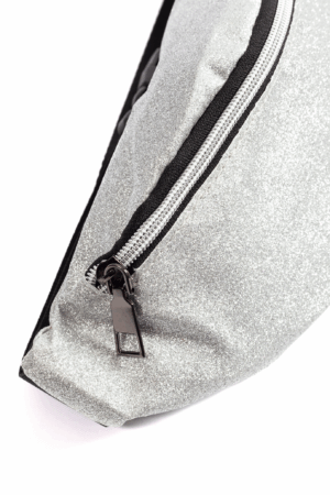 Heuptasje zilver glitter fanny pack heuptas 3