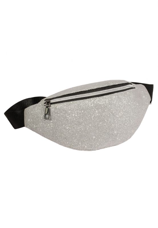 Heuptasje zilver glitter fanny pack heuptas