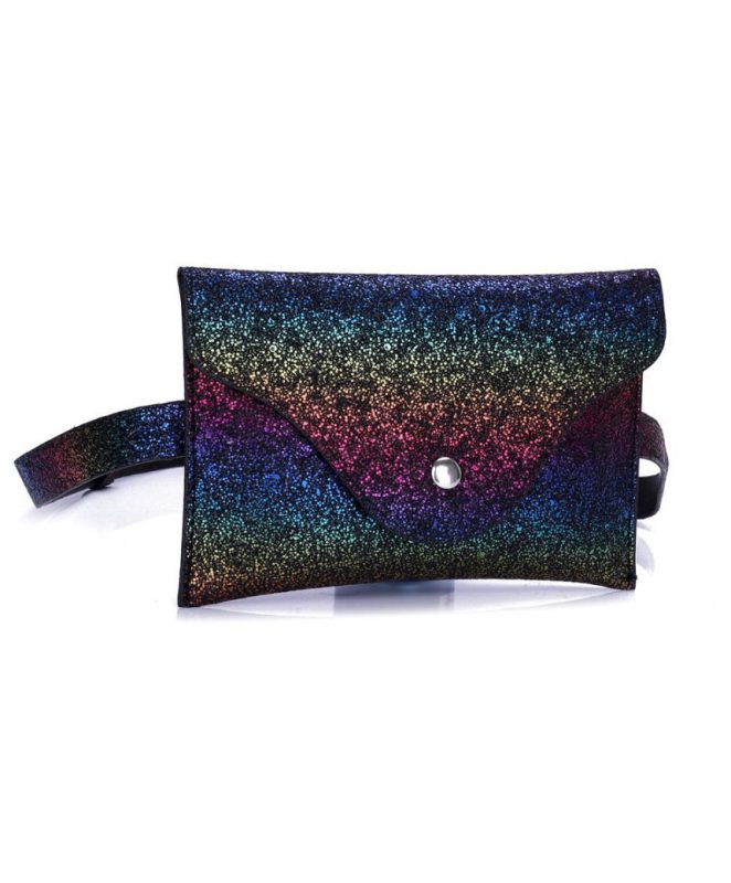 Heuptasje zwart regenboog glitter fanny pack heuptas