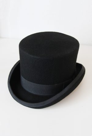Luxe hoge hoed zwart tophat