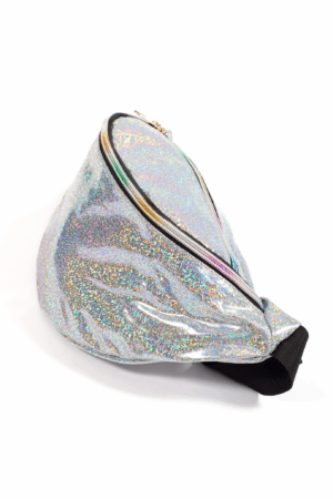 Holografische Heuptas Zilver Glitter Patroon Regenboog 1