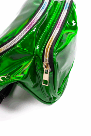 Holografische heuptas fanny pack groen 3