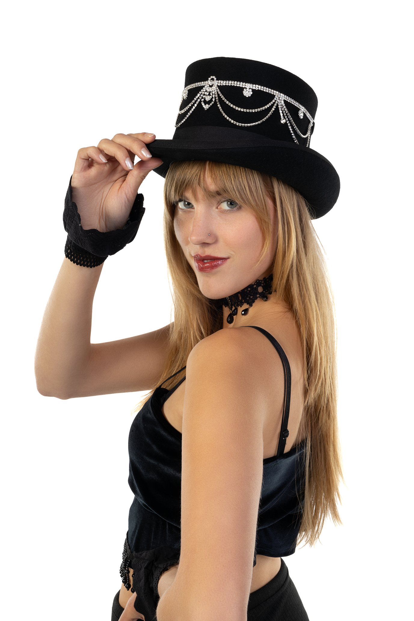 Hoofdband Strass Small Zilver Charleston Flapper Steampunk 4