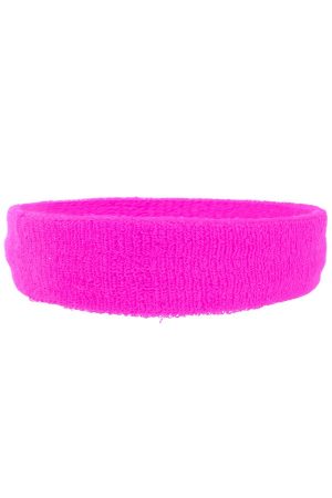 Hoofdband neon roze zweetband haarband