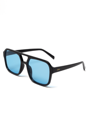 Influencer Zonnebril Pilotenbril Aviator Blauw Zwart Hollywood Retro