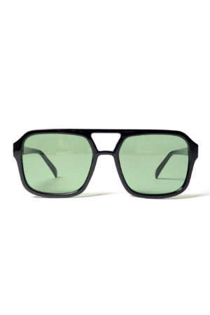 Influencer Zonnebril Pilotenbril Aviator Groen Zwart Hollywood Retro 1