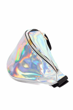 Iridescent heuptas holografisch zilver 1