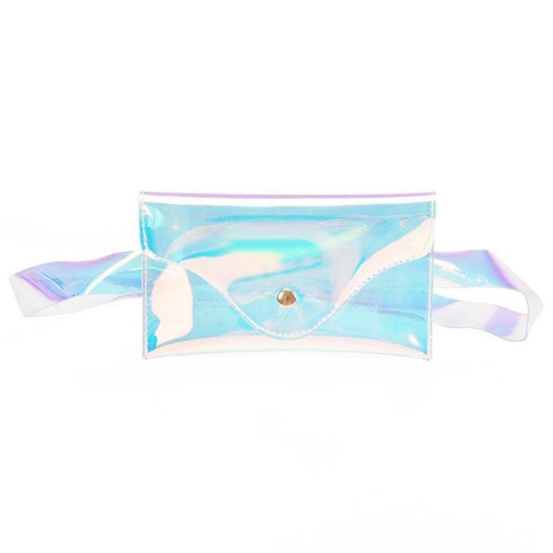 Iridescent transparant heuptasje holografisch fanny pack PVC 1