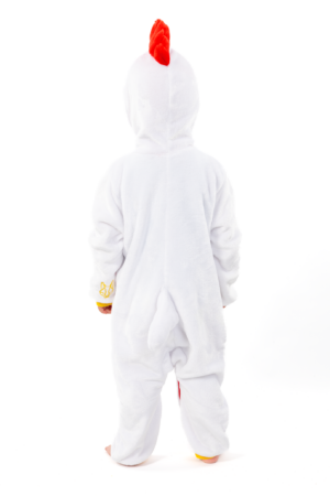 Kip Onesie Kind Vogel Kinder Kostuum Park Dierenpak Wit B-Keuze 1