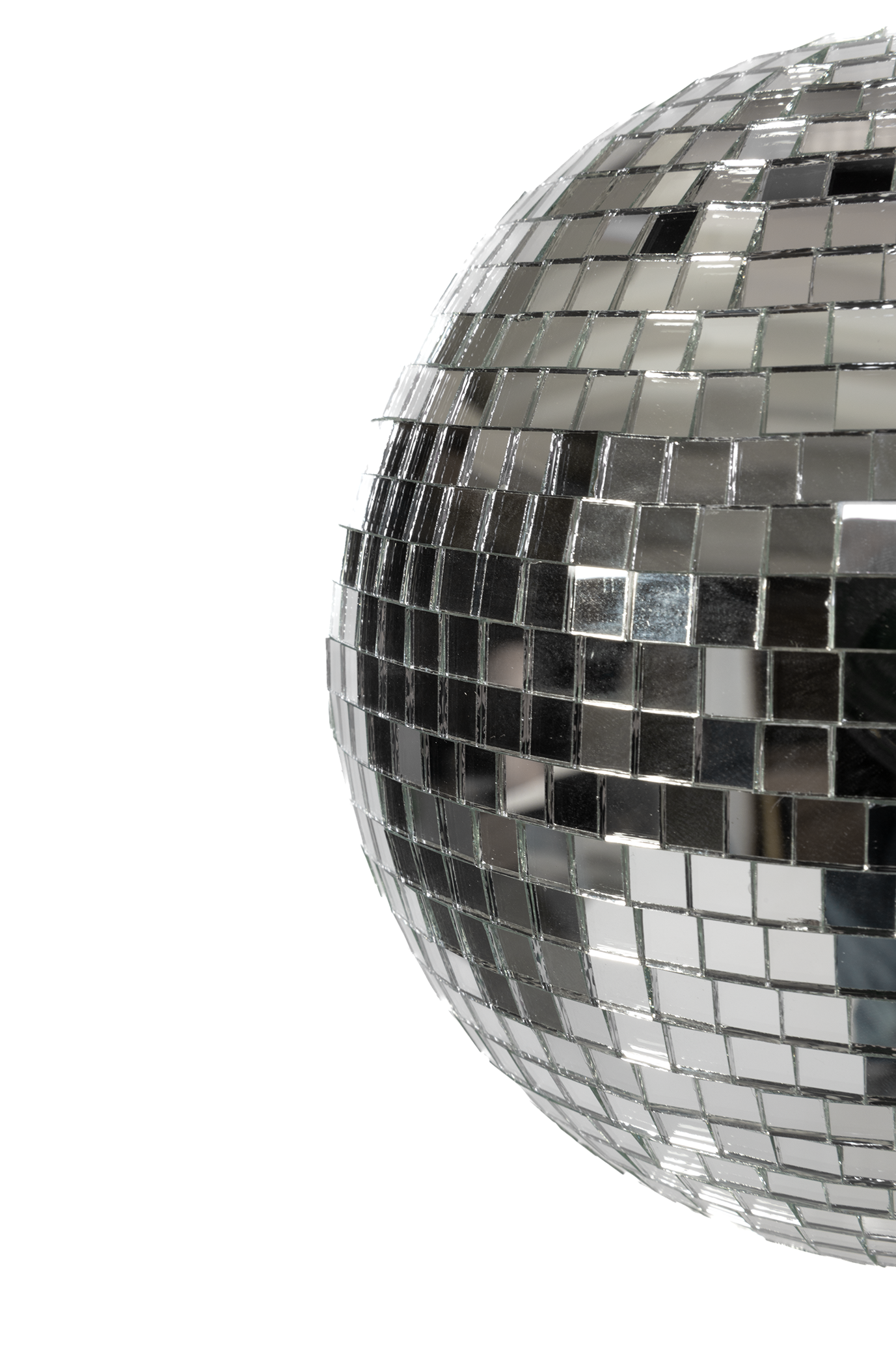 Kleine Discobal 20 cm Spiegelbol Discobol Spiegeltjes Disco Zilver 2