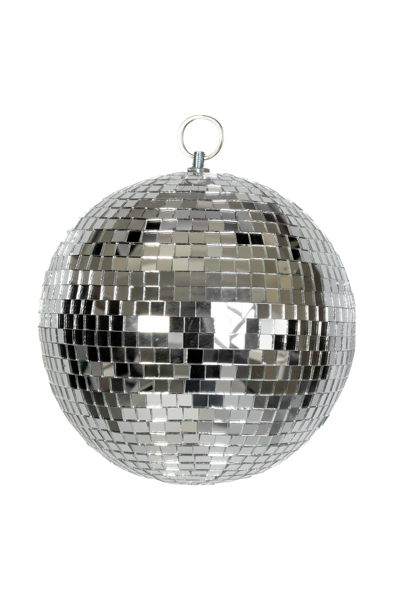 Kleine Discobal 20 cm Spiegelbol Discobol Spiegeltjes Disco Zilver