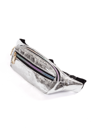 Kleine Leren Heuptas Zilver Holografisch Voorvak 1