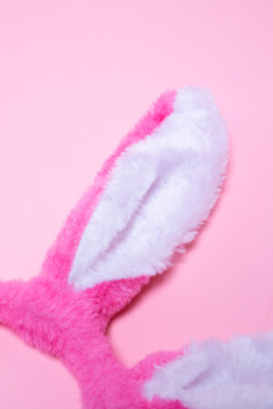 Konijn Haarband Neon Roze Konijnenoren Oortjes Bunny Diadeem 2