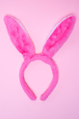 Konijn Haarband Neon Roze Konijnenoren Oortjes Bunny Diadeem 3