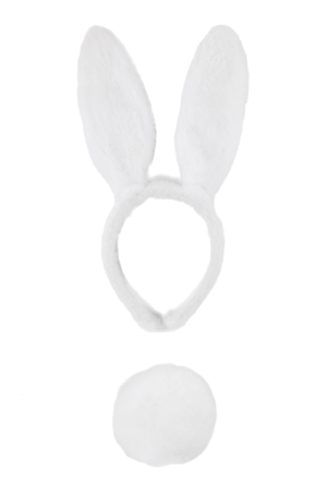 Konijn Haarband Wit Konijnenoren Oortjes Bunny Diadeem Paashaas
