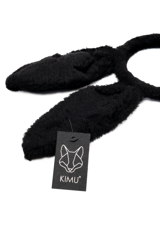 Konijn Haarband Zwarte Konijnenoren Oortjes Bunny Diadeem 1