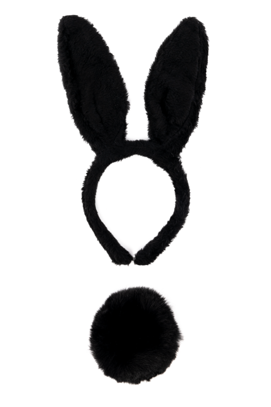 Konijn Haarband Zwarte Konijnenoren Oortjes Bunny Diadeem