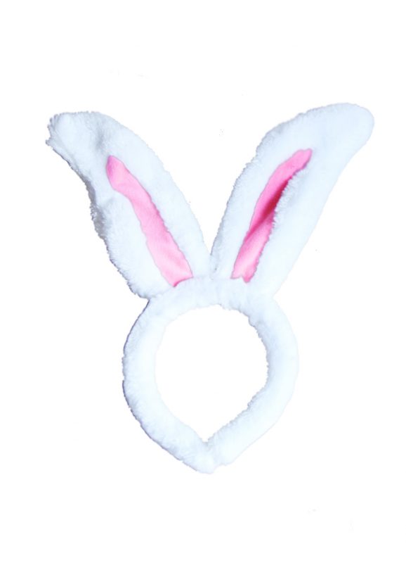 Konijn haarband konijnenoren Bunny wit