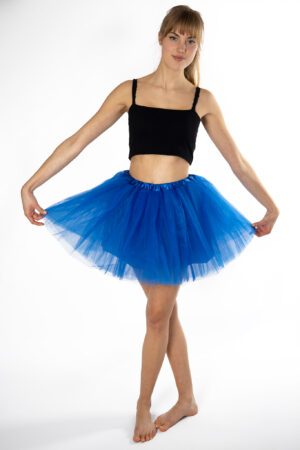 Konings Blauwe Tutu Tule Rokje Dunne Petticoat Tule Rok Kinderen Volwassenen 2