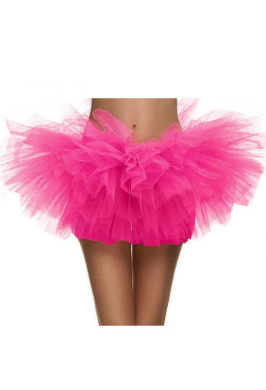 Korte Tutu Roze Puffy Tule Rokje Ballet Petticoat Ballerina Rok