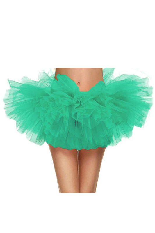 Korte Tutu Turquoise Groen Puffy Tule Rokje Ballet Petticoat Ballerina Rok