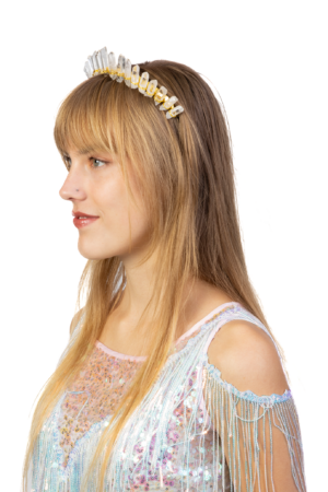 Kristallen Haarband Helder Goud Edelstenen Diadeem Siersteen Glas Fantasie 3