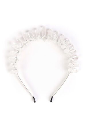 Kristallen Haarband Helder Zilver Edelstenen Diadeem Siersteen Glas Fantasie