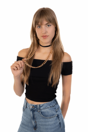 Lange Gouden Ketting Festival Pimp Schakels Foute Party 1