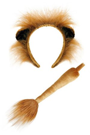 Leeuw haarband oren staart diadeem pakje