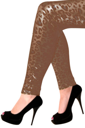 Legging panter print luipaard cheetah bruin gevlekt