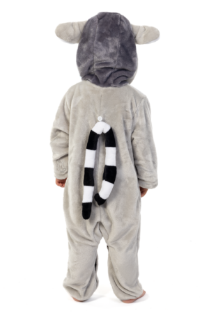 Lemur Onesie Kind Ringstaartmaki Kinder Kostuum Pak Dierenpak 2