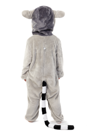 Lemur Onesie Kind Ringstaartmaki Kinder Kostuum Pak Dierenpak 3