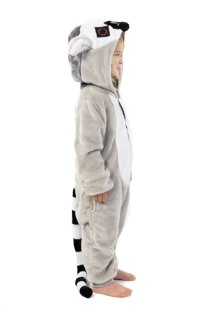 Lemur Onesie Kind Ringstaartmaki Kinder Kostuum Pak Dierenpak 5