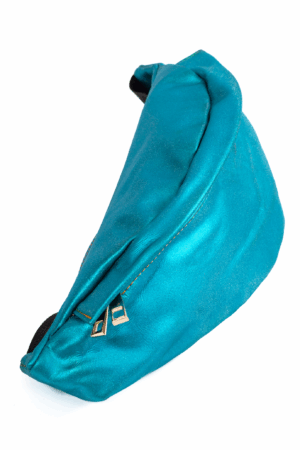 Leren Heuptas Blauw Flap Achtervak Lederlook 1