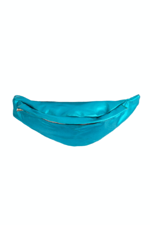 Leren Heuptas Blauw Flap Achtervak Lederlook