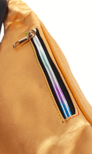 Leren Heuptas Goud Flap Achtervak Lederlook 3