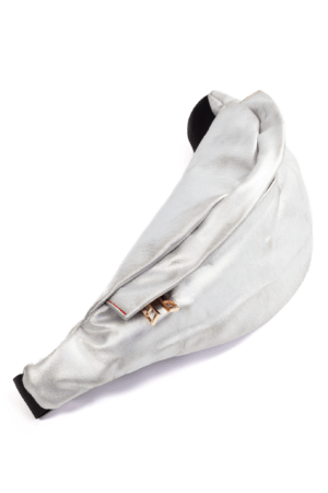 Leren Heuptas Zilver Flap Achtervak Lederlook 2