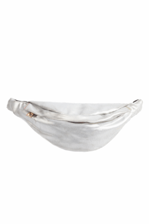 Leren Heuptas Zilver Flap Achtervak Lederlook