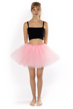 Licht Roze Tutu Tule Rokje Dunne Petticoat Tule Rok Kinderen Volwassenen 1