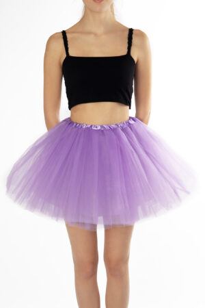 Lila Tutu Tule Rokje Dunne Petticoat Tule Rok Kinderen Volwassenen